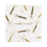 Make a Wish Candles Cocktail Napkins - 18CT