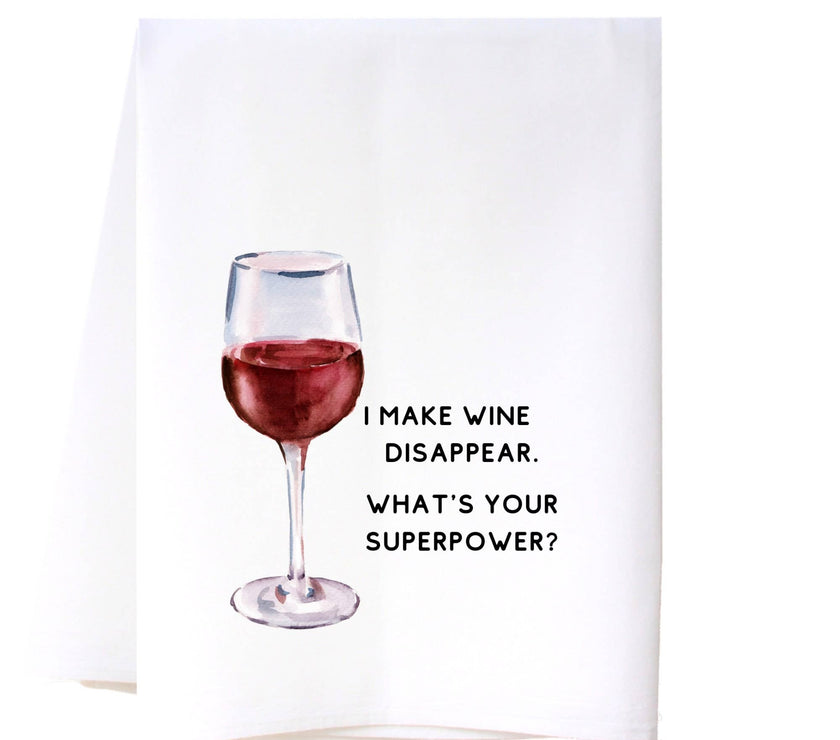 Wine Disappear Kitchen Towel
