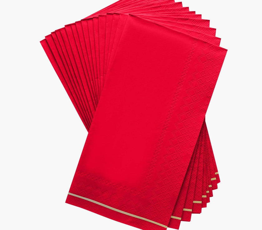 Red Dinner Napkins - 16CT