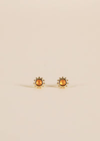 Sun Stud - Amber - Earrings