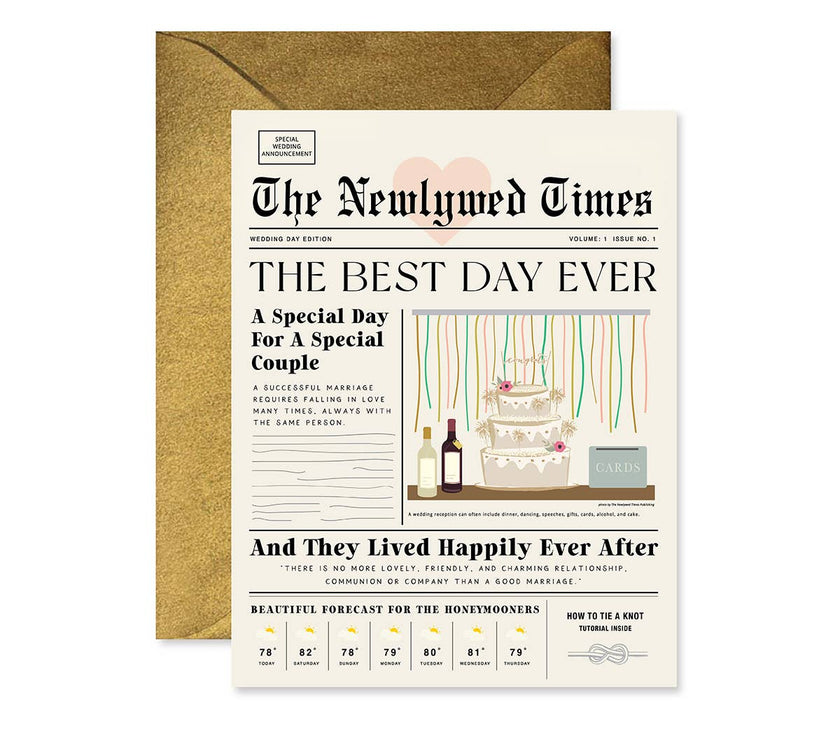Newlywed Times Greeting Card