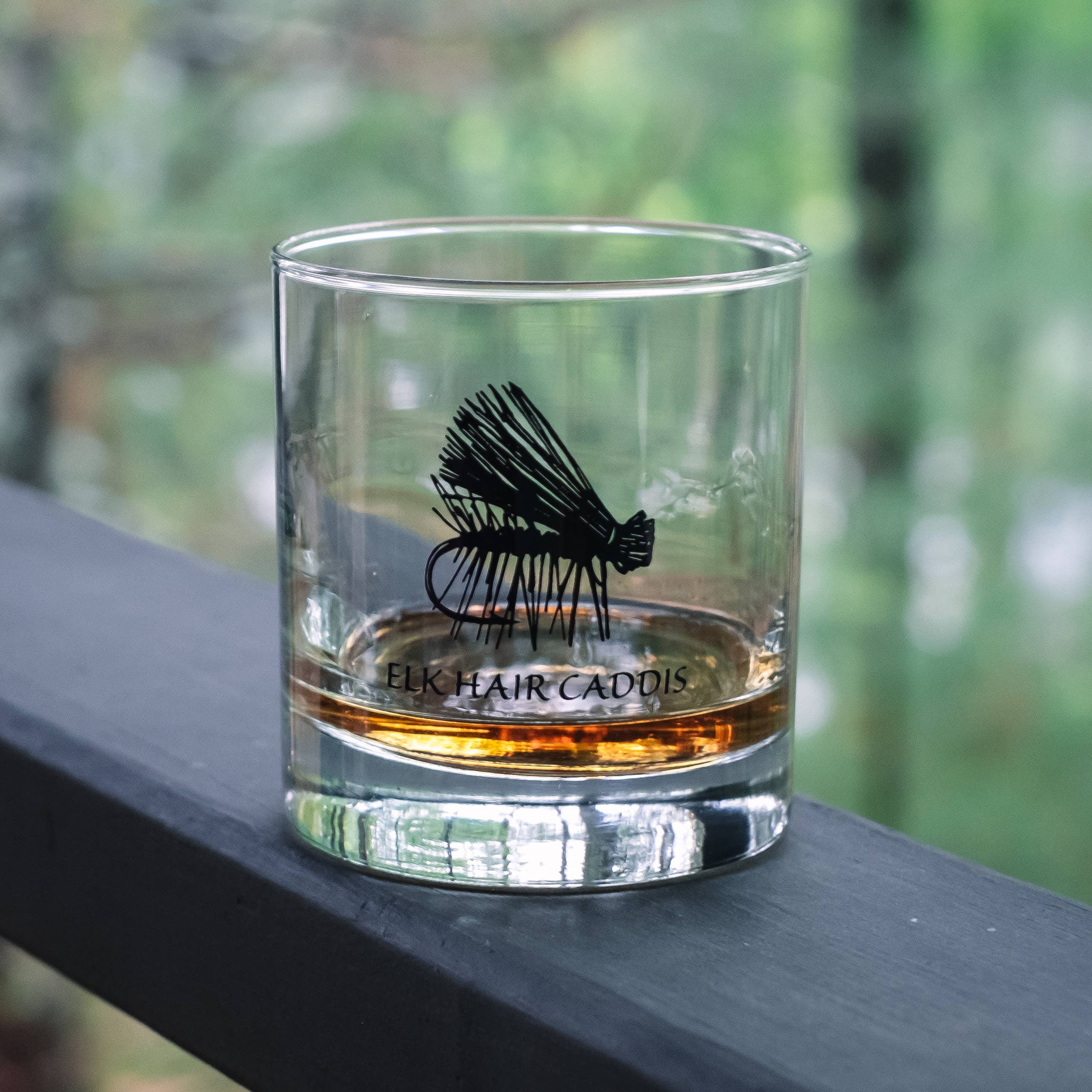 Fly Fishing Rocks Glass - Assorted Designs