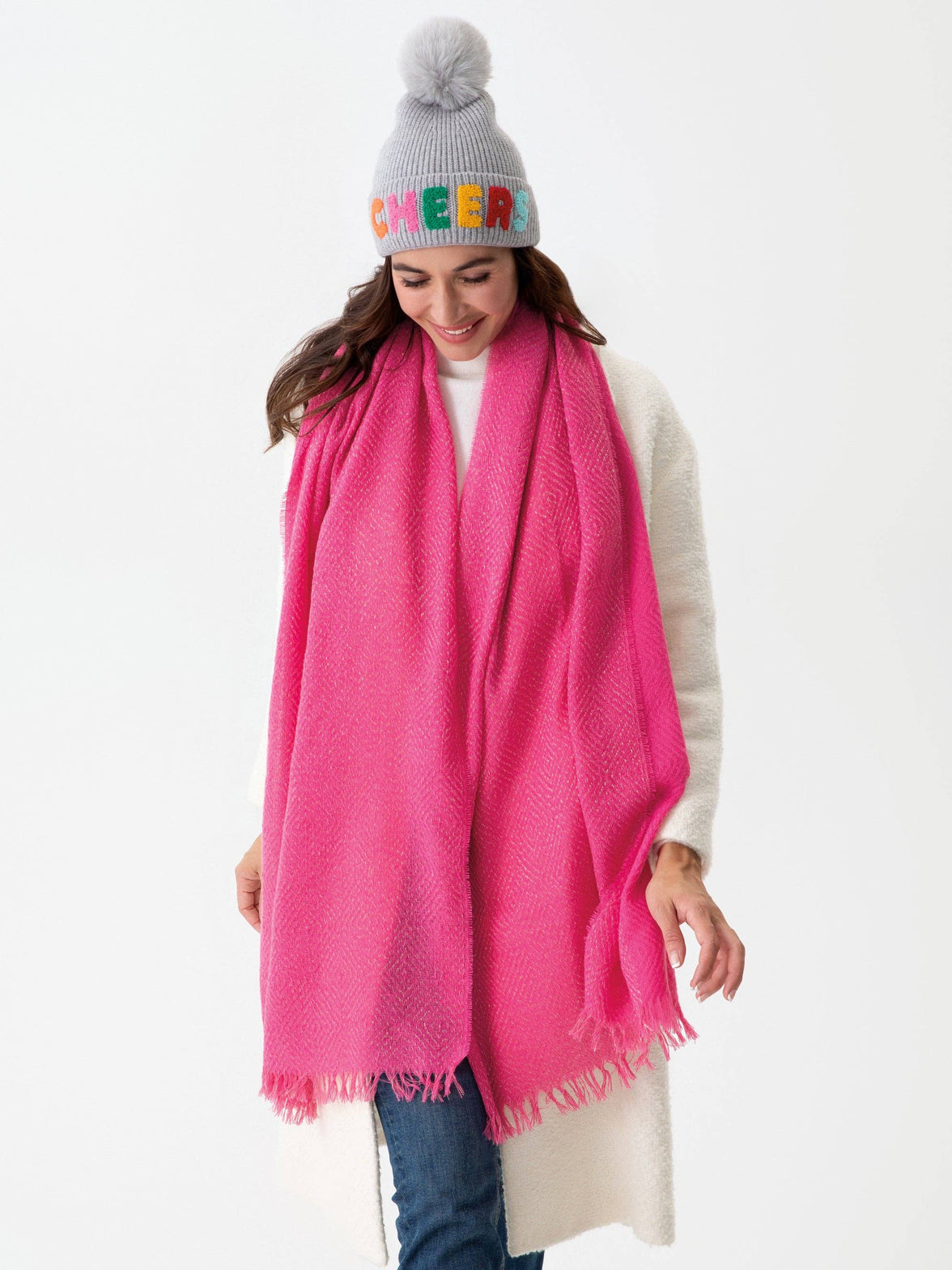 Belle Pink Scarf
