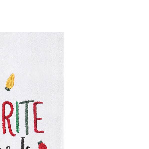Christmas Lights Colors Kitchen Towel