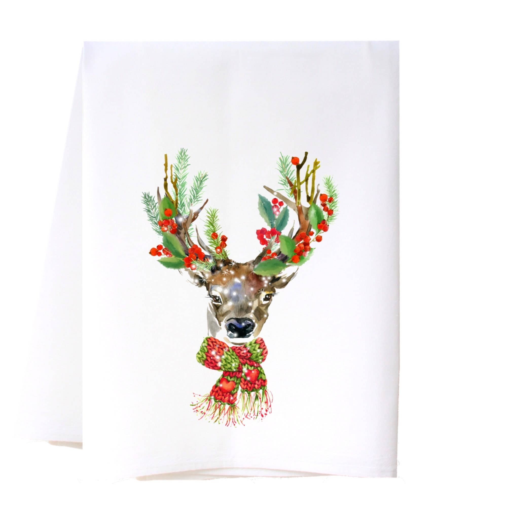 Festive Reindeer Kitchen Towel