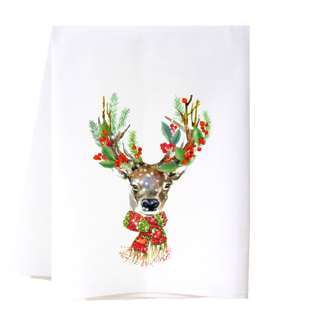 Festive Reindeer Kitchen Towel