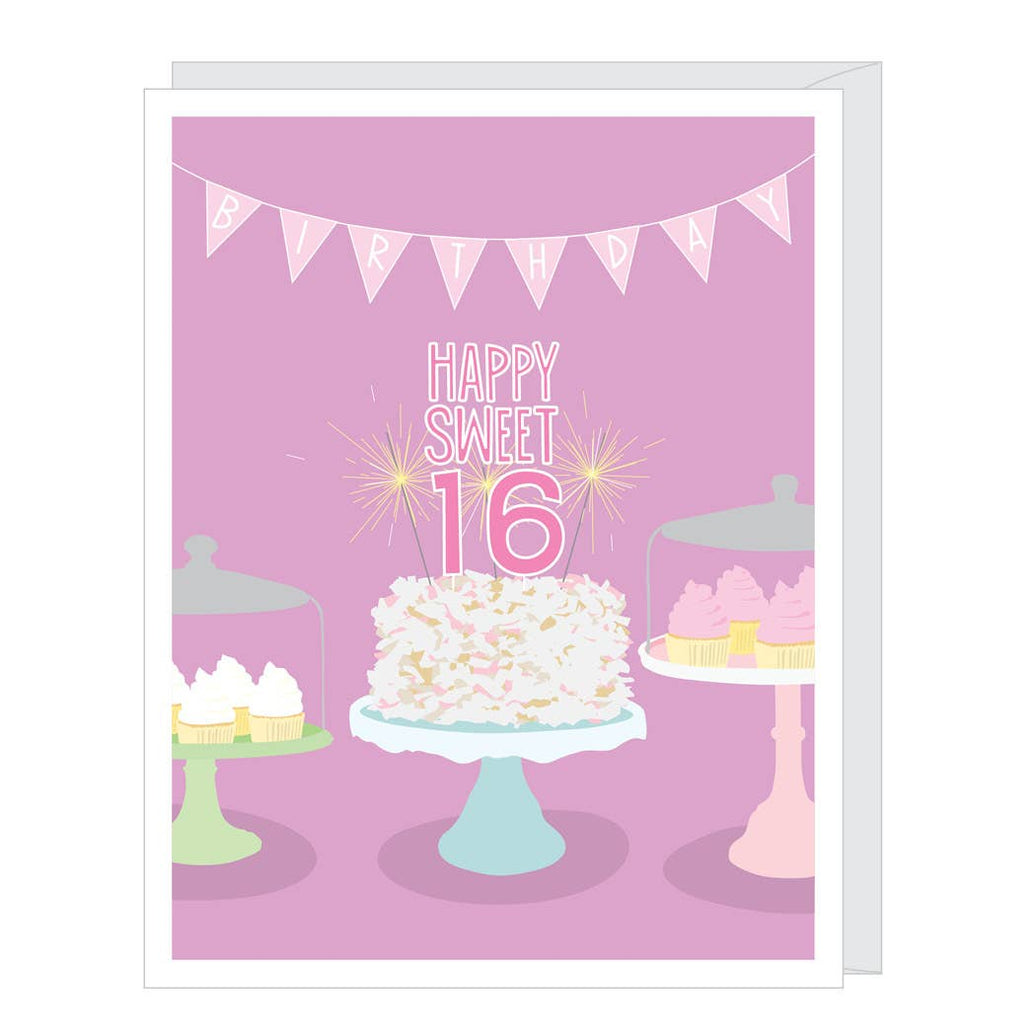 Sweet Sixteen 16th Birthday Card