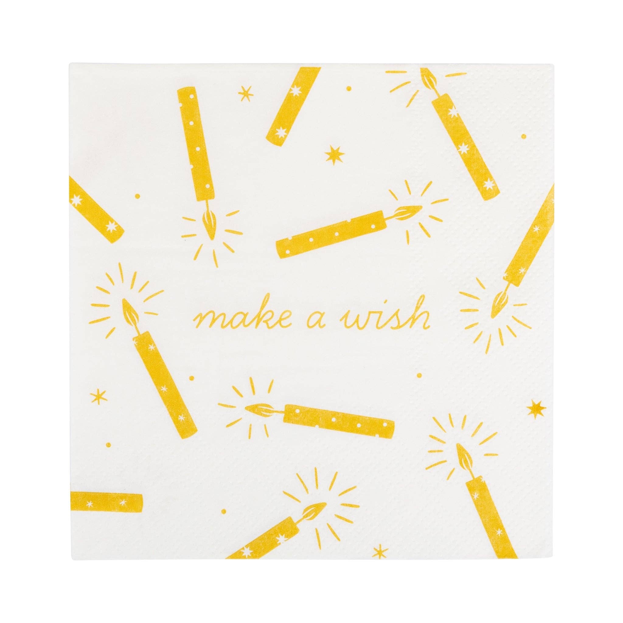 Make a Wish Candles Cocktail Napkins - 18CT