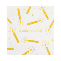 Make a Wish Candles Cocktail Napkins - 18CT