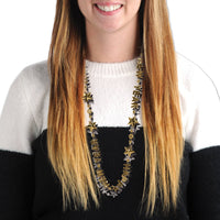 Black, Gold, and Silver Happy New Year Beads-Of-Expression