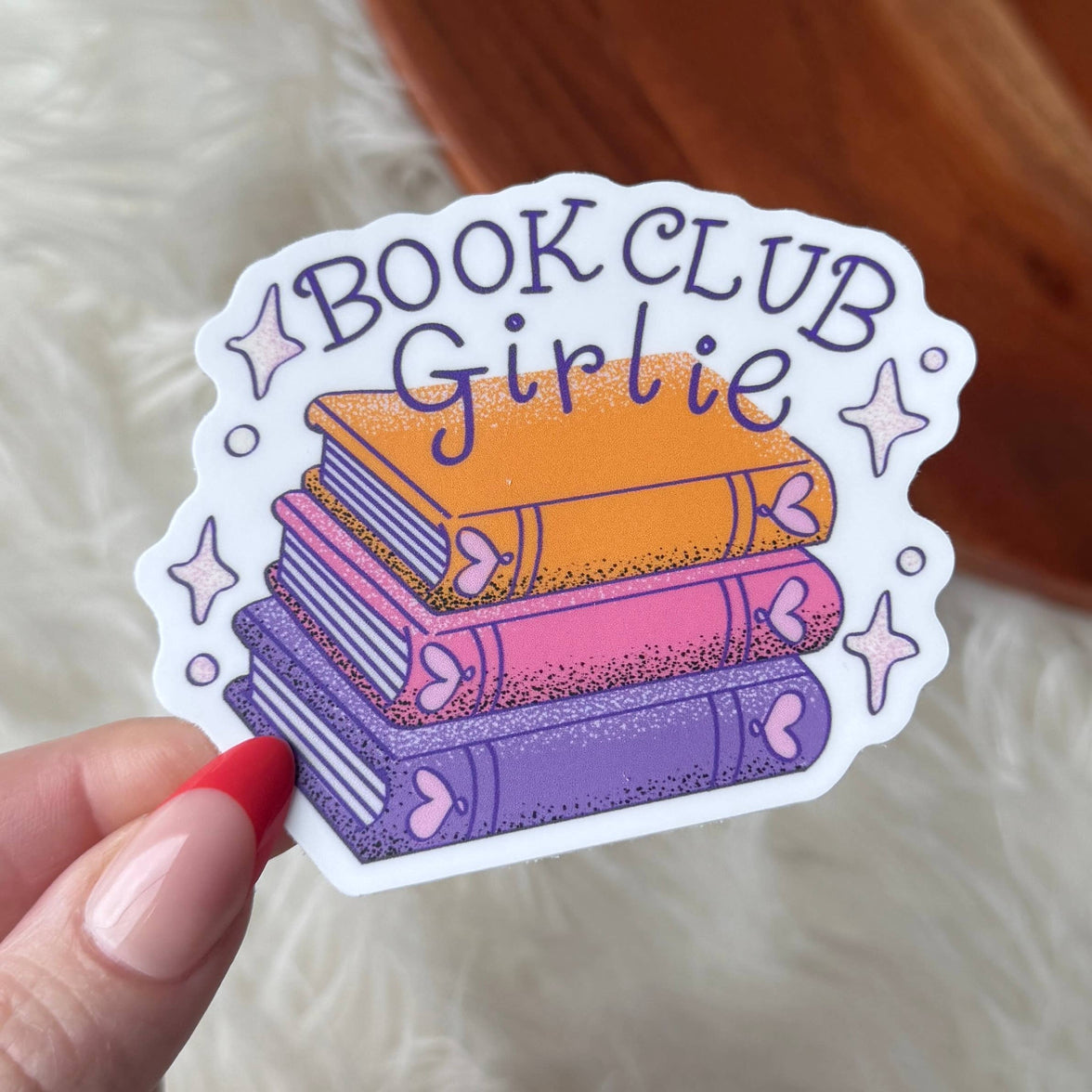 Book Club Girlie Sticker