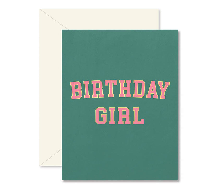 Birthday Girl University Greeting Card
