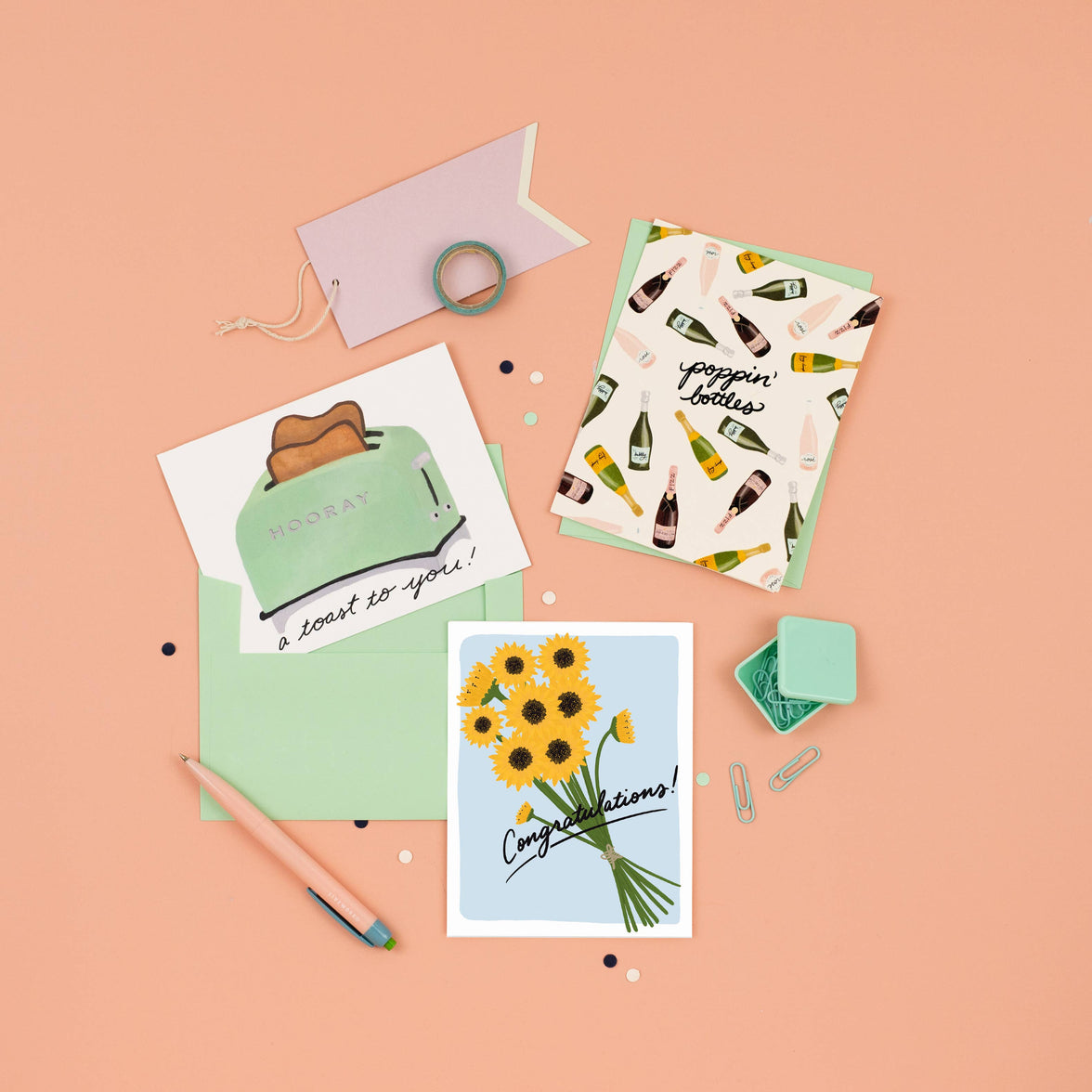 Poppin' Champs Congratulations Card