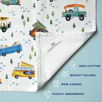 Camping Trucks & Outdoorsy Tea Towel