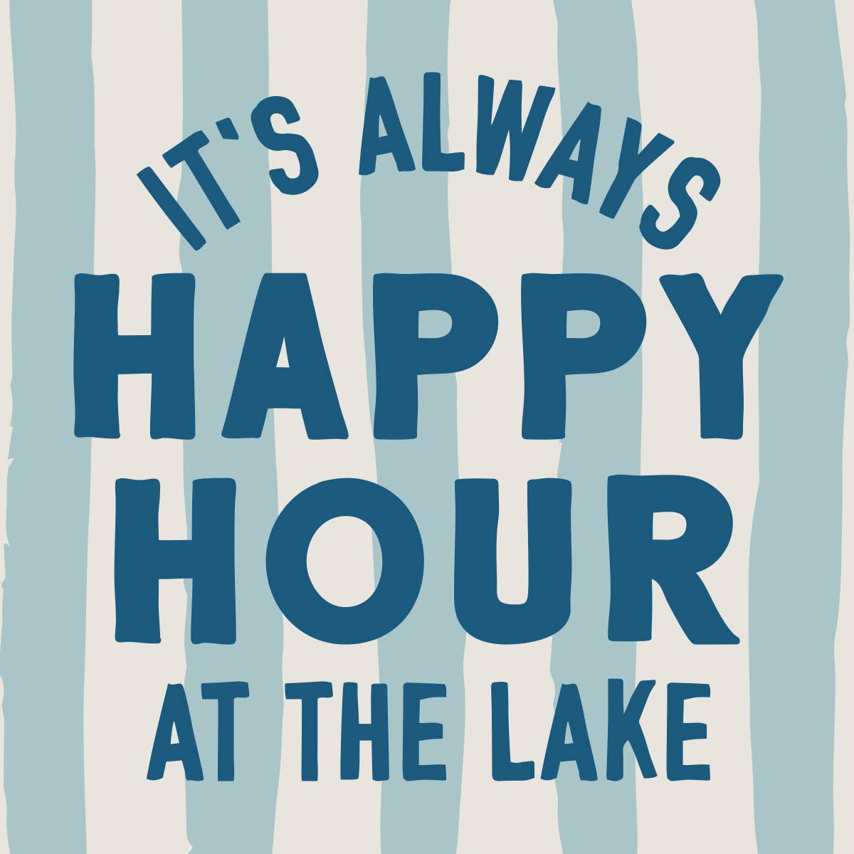 Lake Funny Party Cocktail Napkins | Happy Hour At The Lake - 20CT