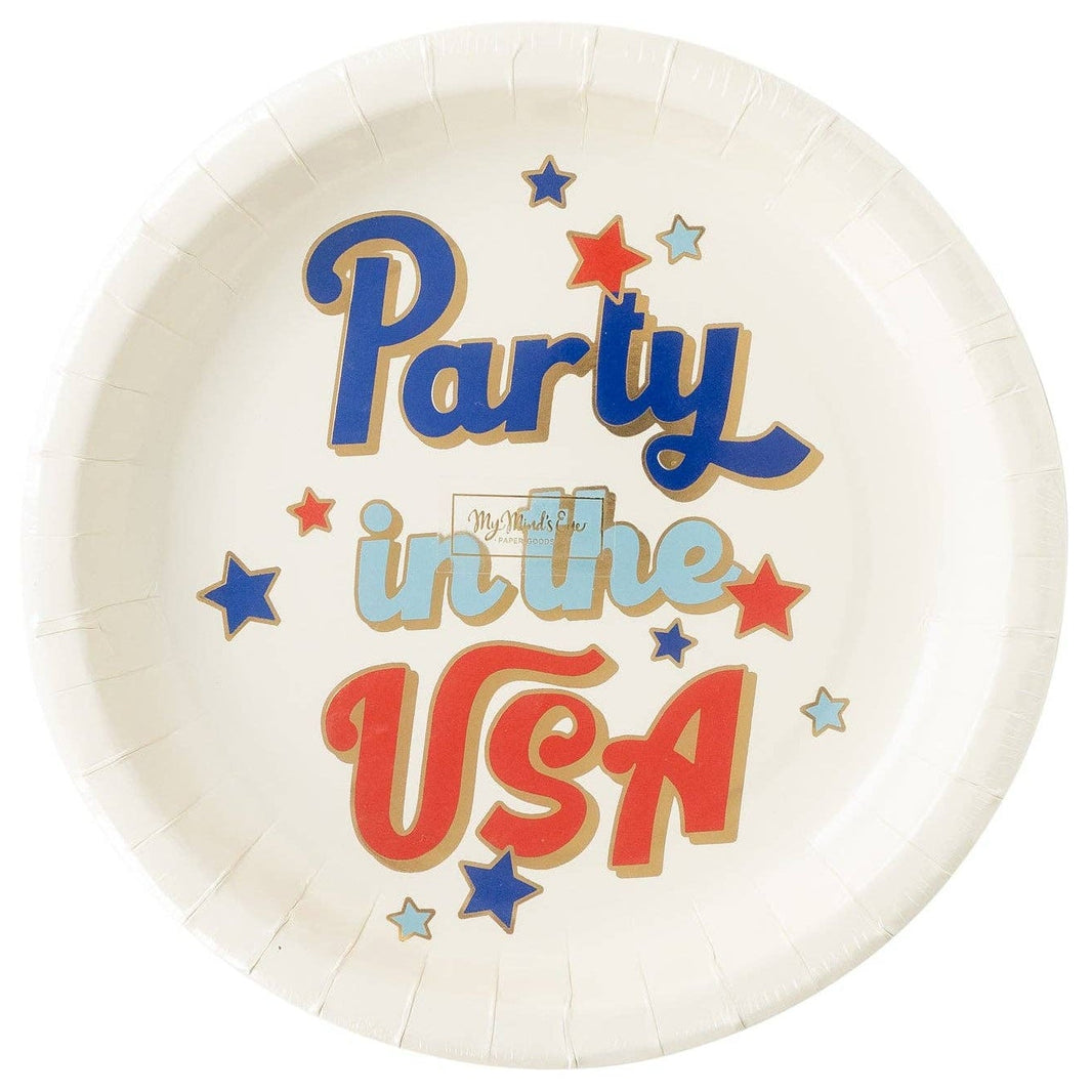 Party in the USA Paper Plates - 8CT
