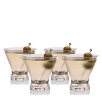 Stemless Martini Glasses Set of 4
