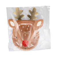 Rudolph Shaped Plates - 8 CT