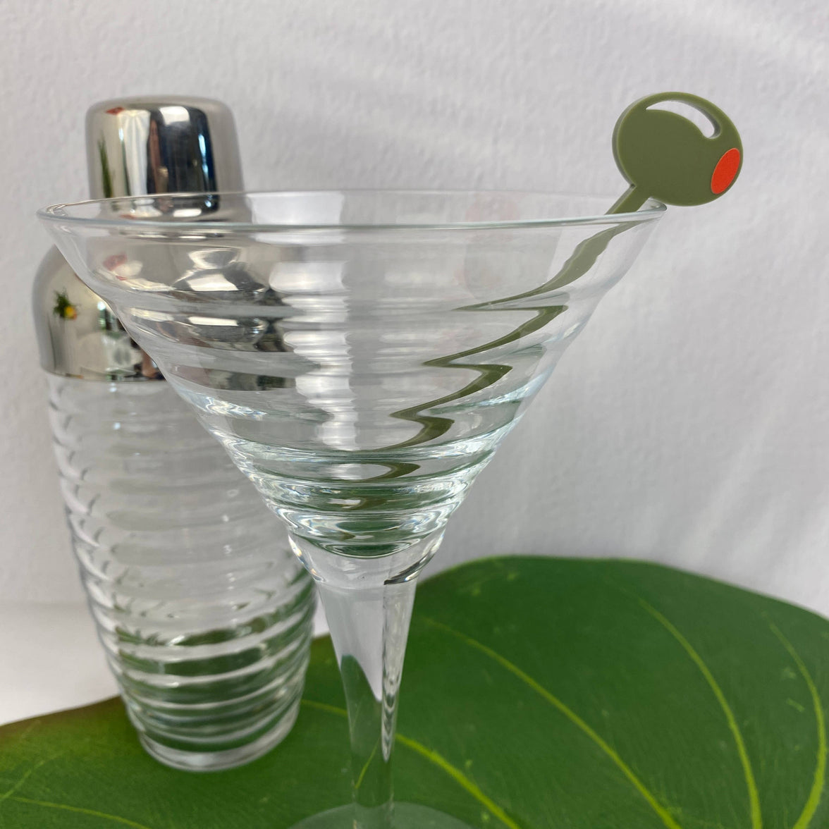 Olive Garnish Cocktail Picks: Matte Olive