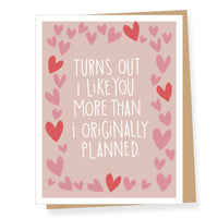 More than Planned Valentine's Day Card