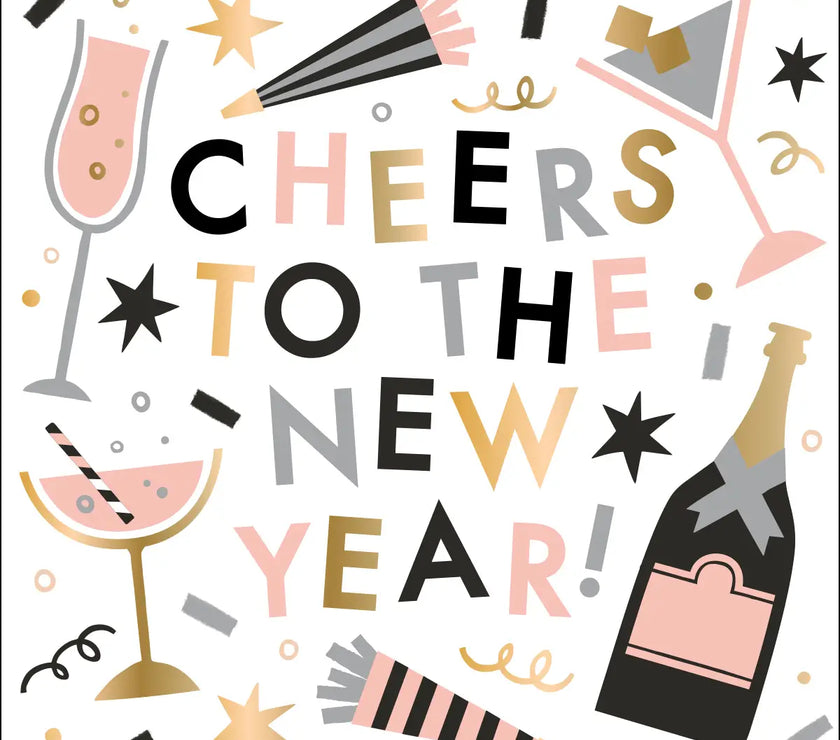 Cheers New Year Cocktail Napkins 20CT