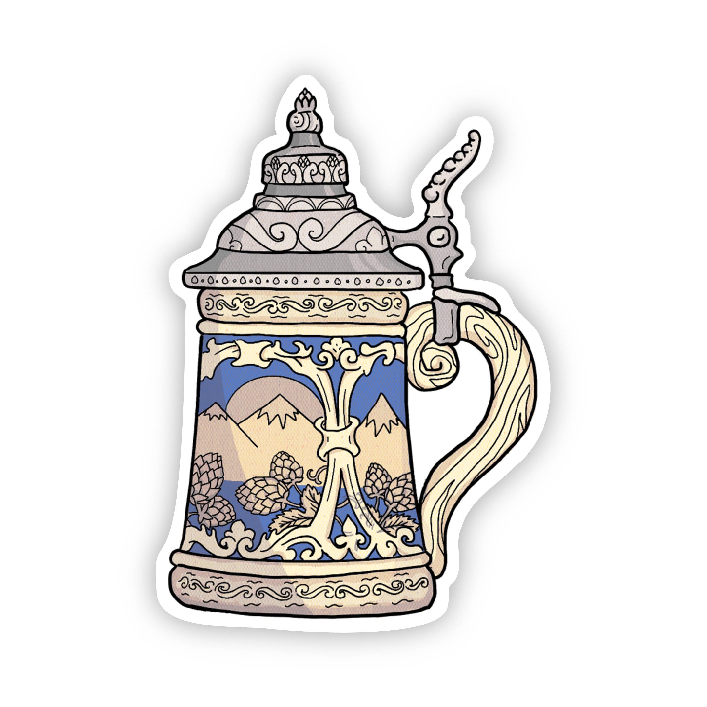 Oktoberfest Beer Stein Fall Sticker