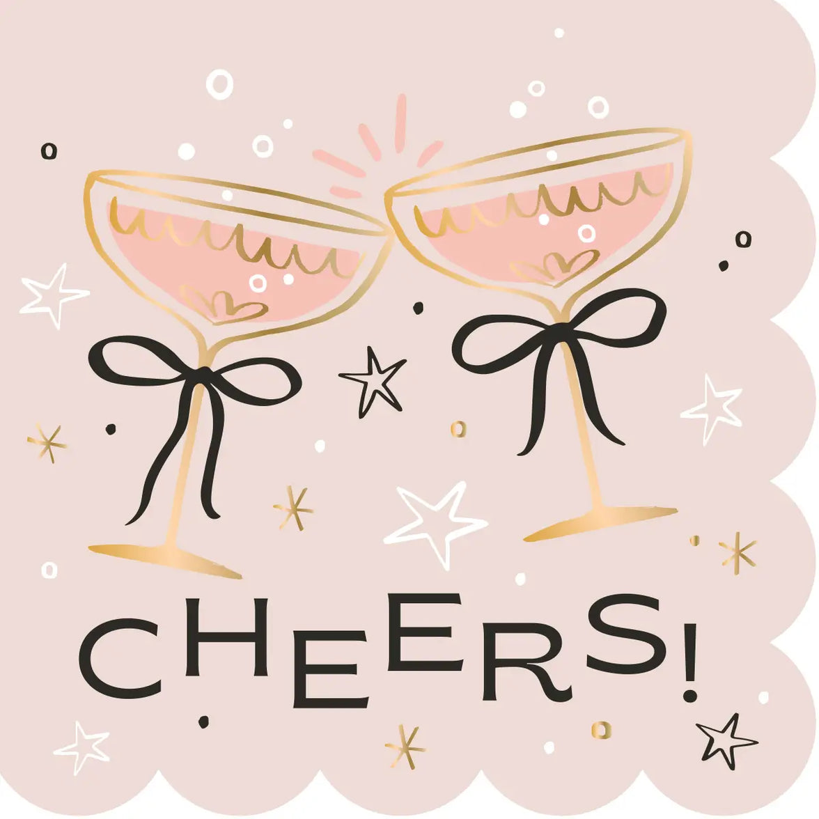 Cheers Bows Cocktail Napkins 20CT