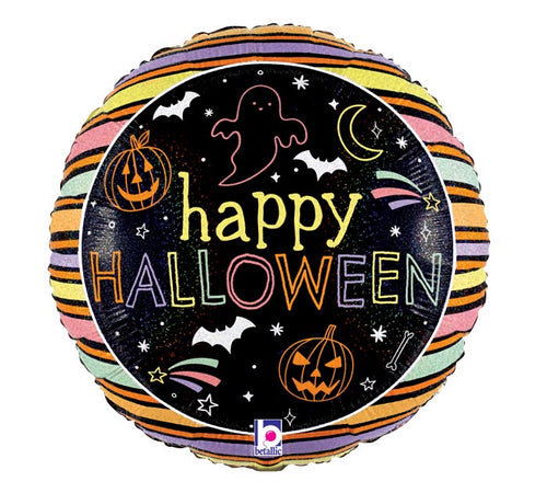 Halloween Pastel Holographic 18" Mylar Balloon