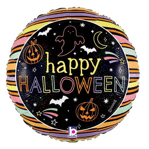 Halloween Pastel Holographic 18" Mylar Balloon