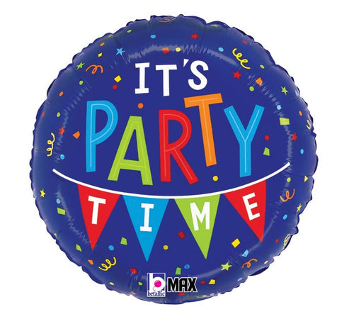 It's Party Time 18" Mylar Balloon