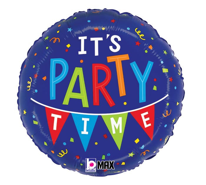 It's Party Time 18" Mylar Balloon