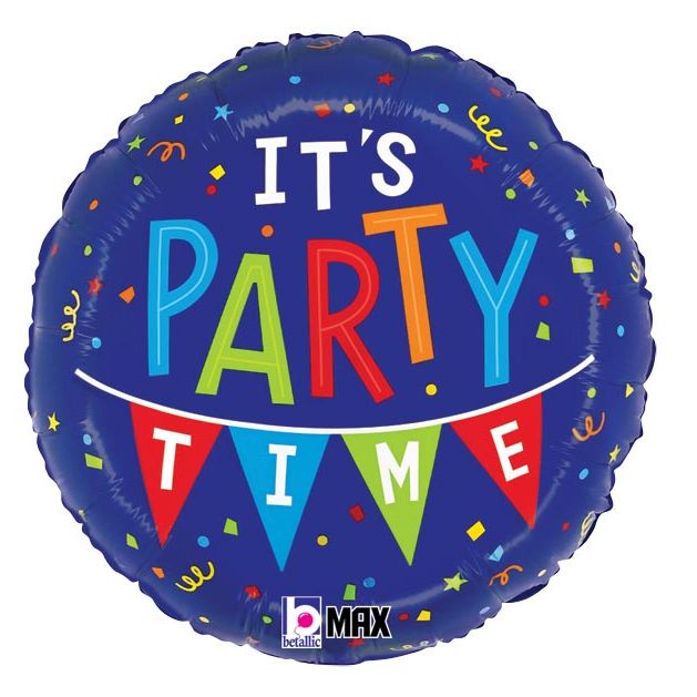 It's Party Time 18" Mylar Balloon