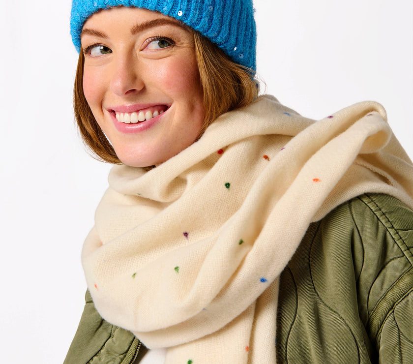 Jolie Ivory Scarf