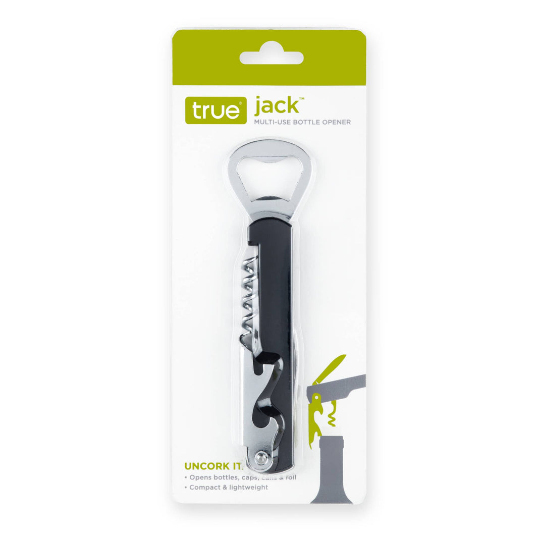 Jack Compact Multi Use Beer and Wine Bottle Opener