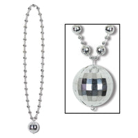 36" Disco Ball Beads w/Disco Ball Medallion