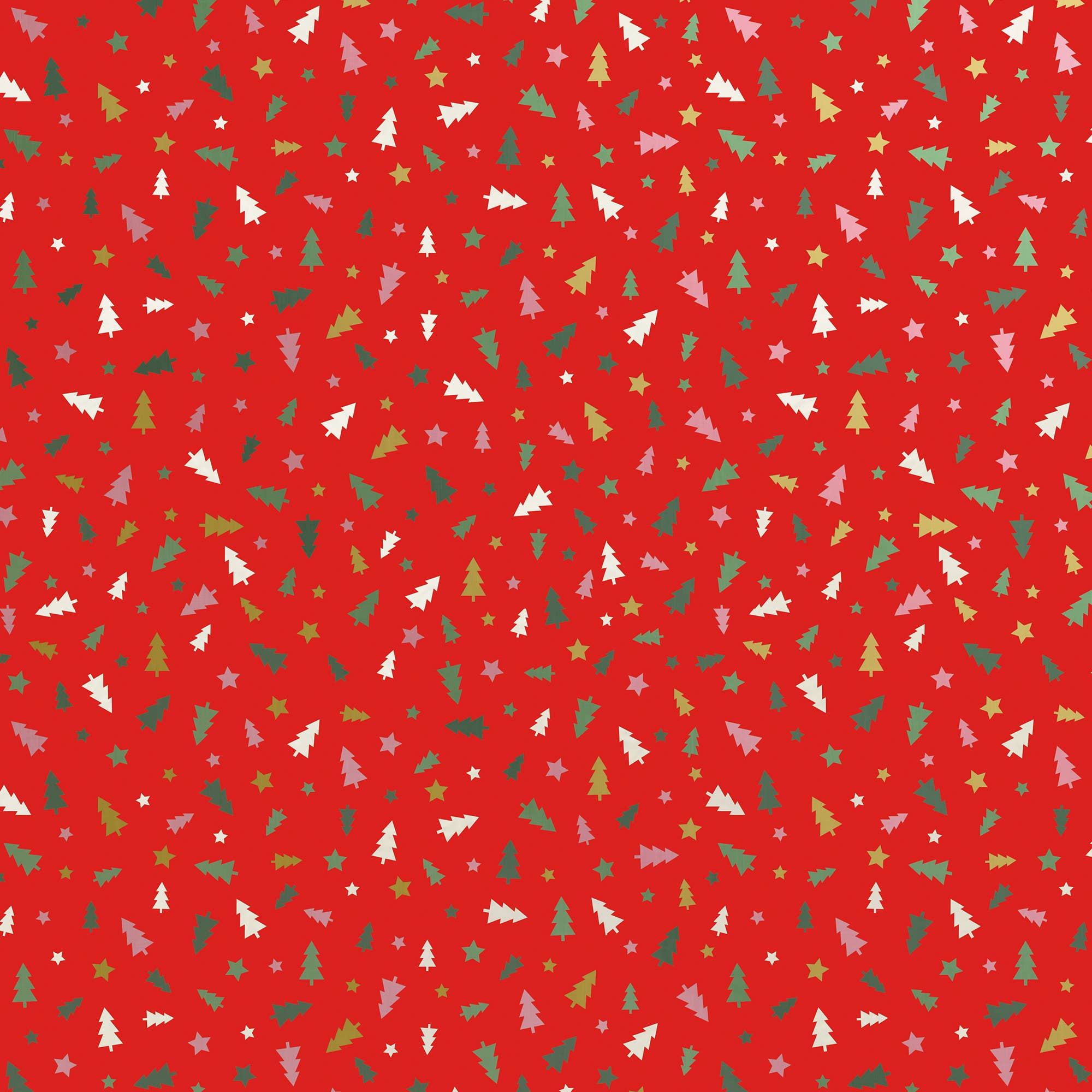 Little Red Trees Gift Wrap Jumbo Roll