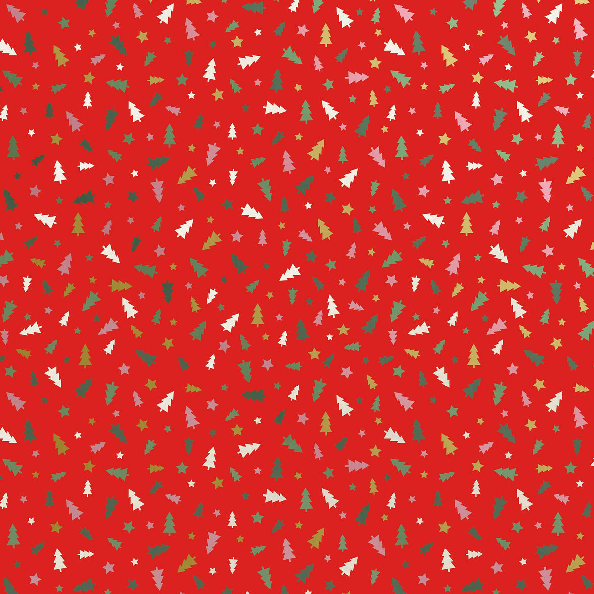 Little Red Trees Gift Wrap Jumbo Roll