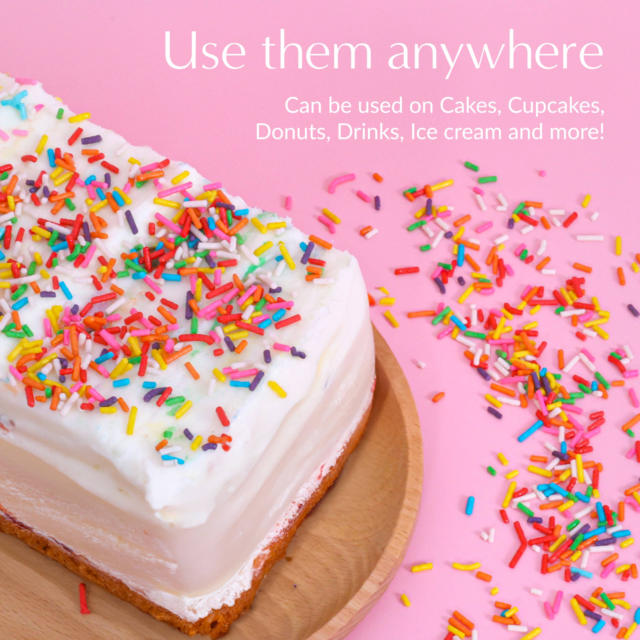 Sprinklemania Birthday Cake Flavored Sprinkles - 7oz