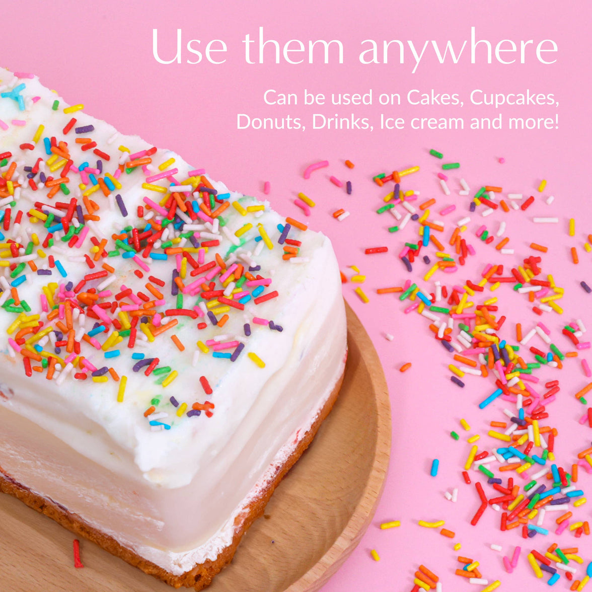 Sprinklemania Birthday Cake Flavored Sprinkles - 7oz