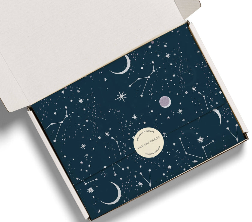 Moon and Stars Tissue Paper - 5 Sheets