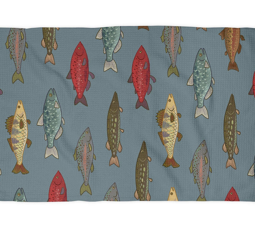 Fishing Kitchen Towel