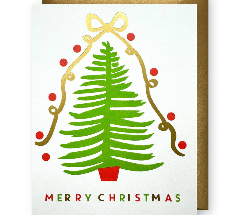 Gold Bow Christmas Tree