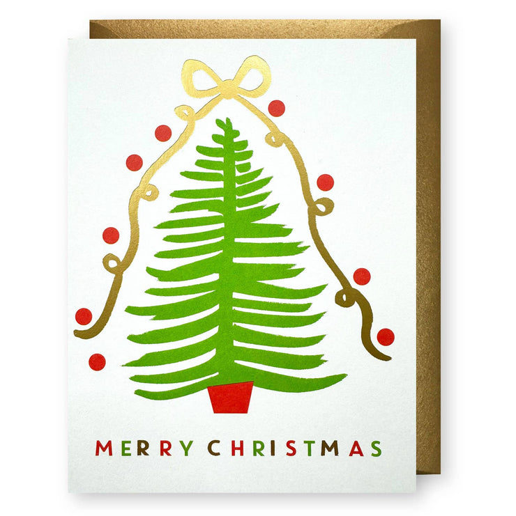 Gold Bow Christmas Tree