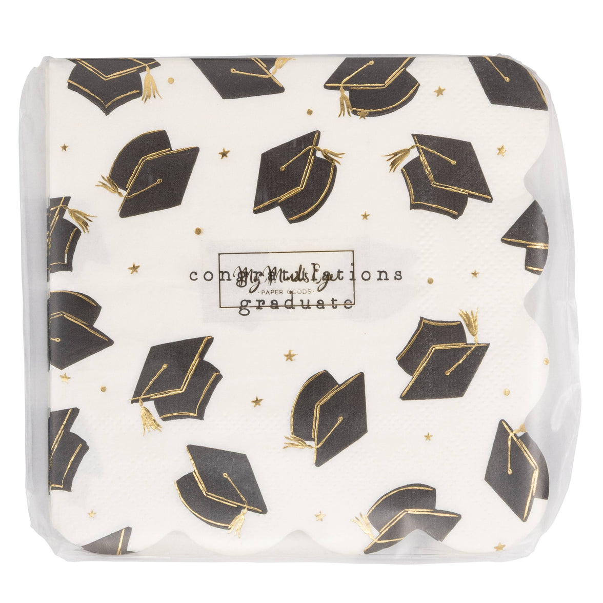 Grad Hat Scatter Napkin Cocktail - 18CT
