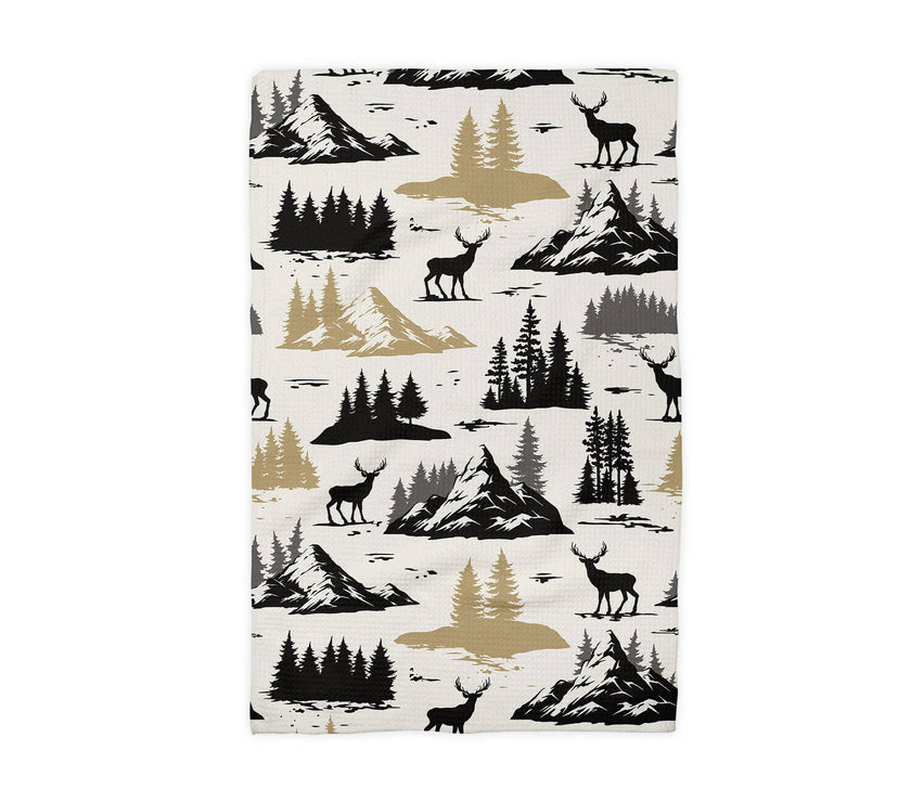 Mountain Deer Tea Towel