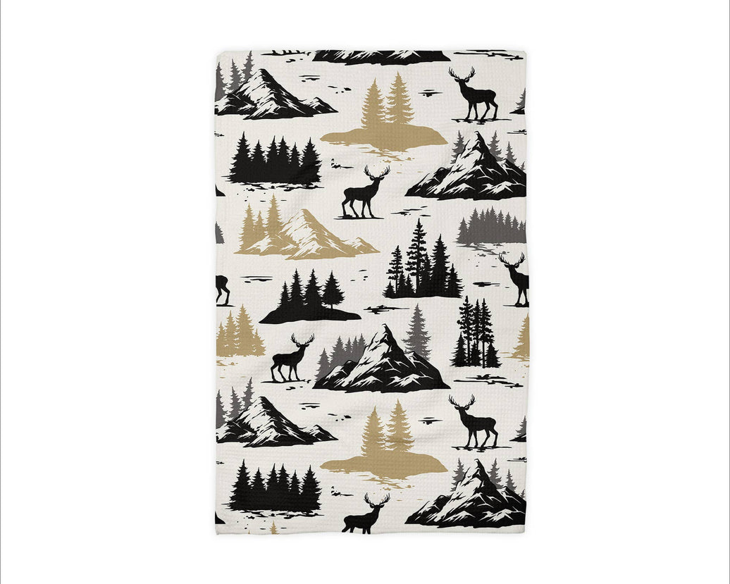 Mountain Deer Tea Towel