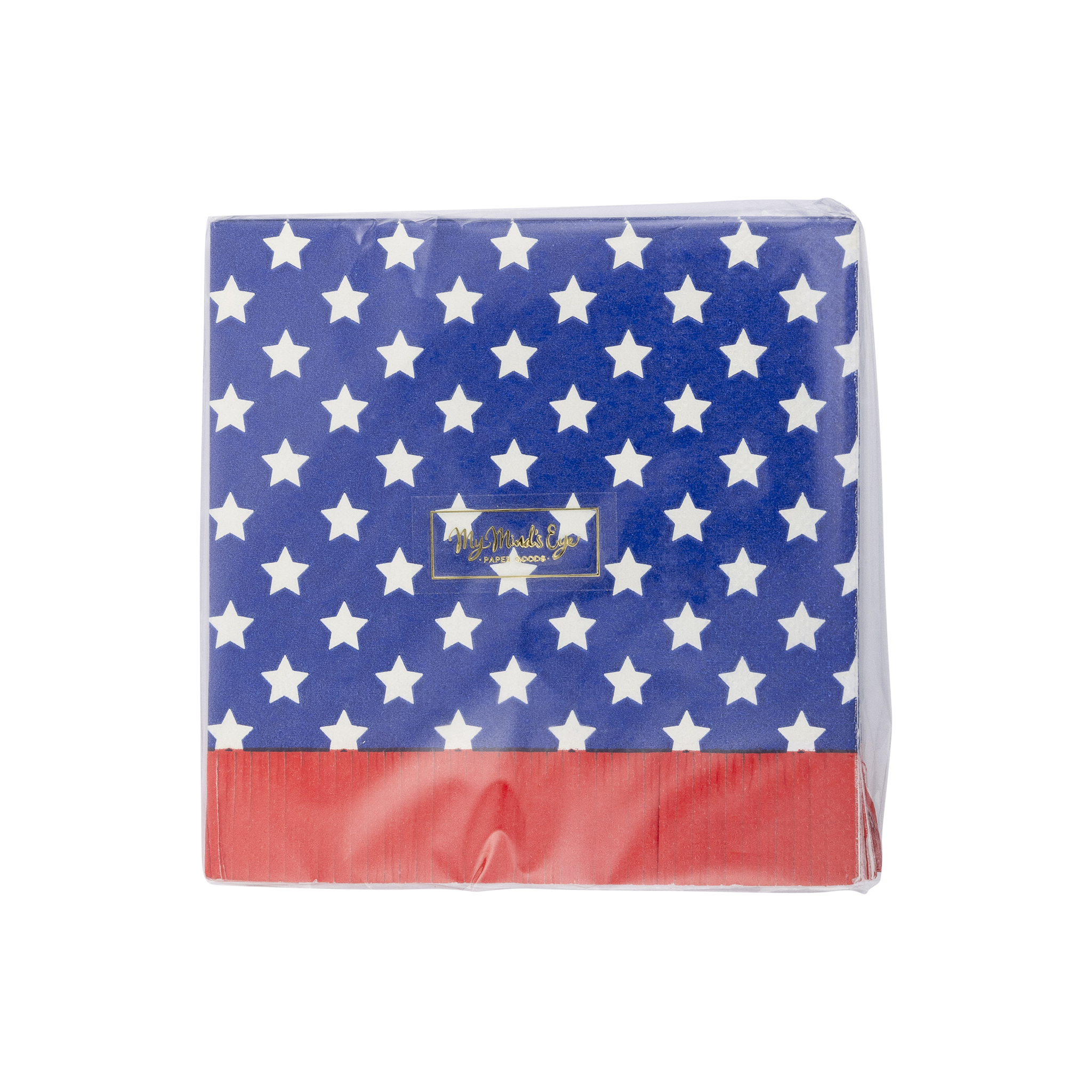Stars and Fringe Paper Cocktail Napkin - 24CT