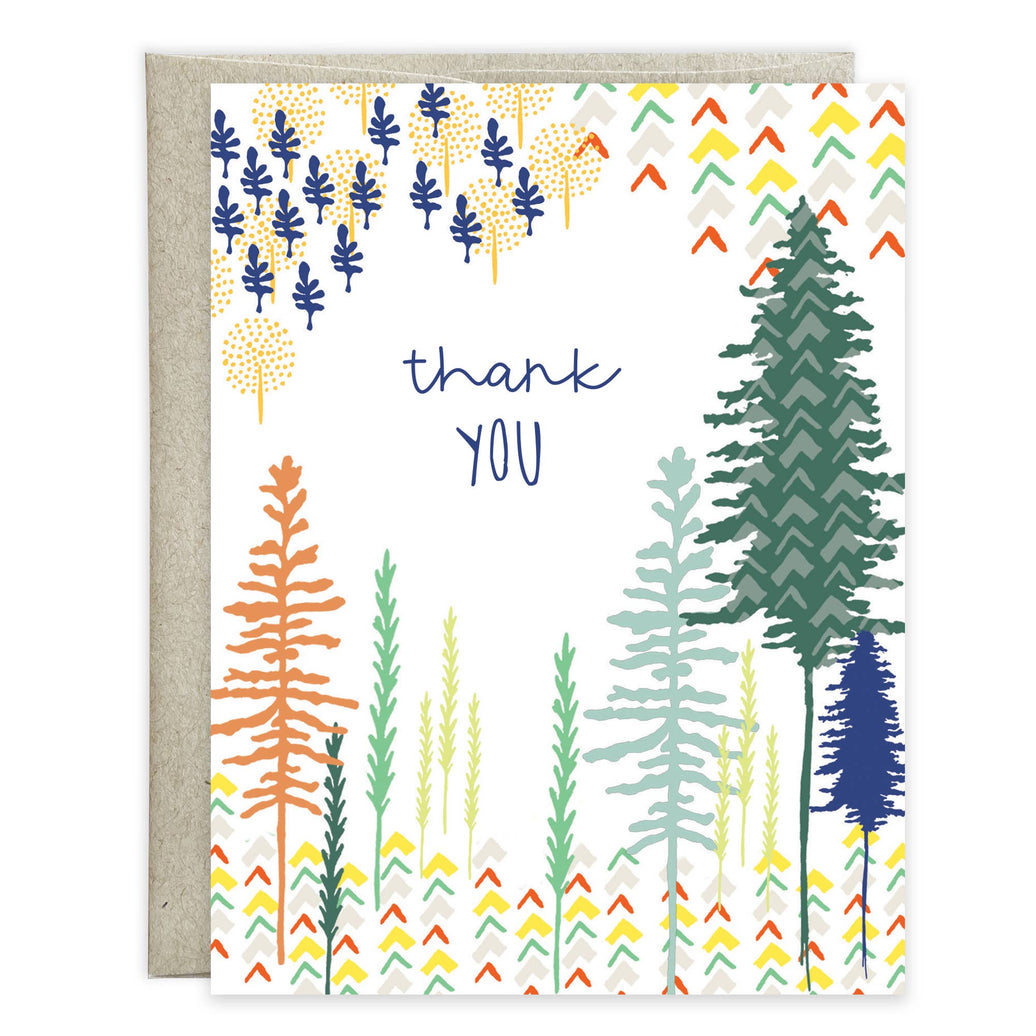 Thank You Card - Forest