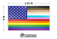 FOR ALL US Flag Sticker