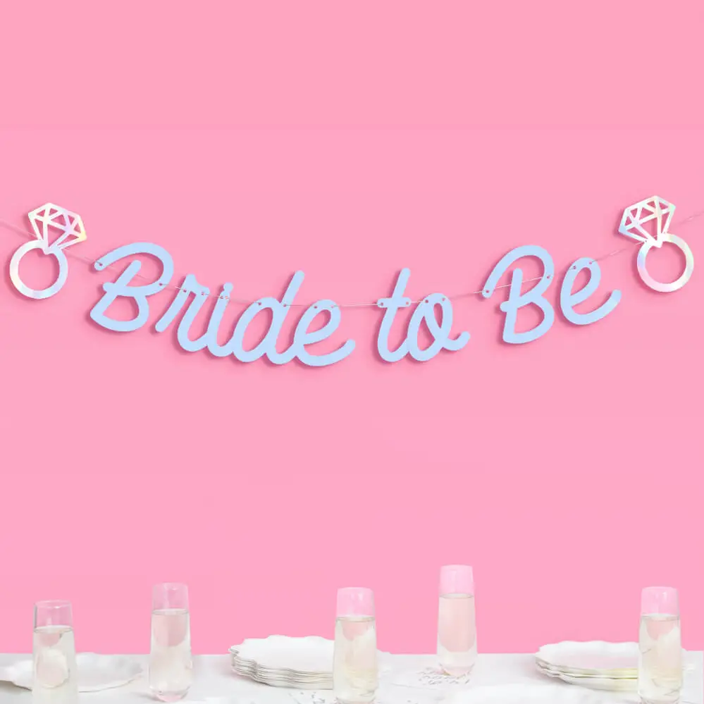 Blue Bride to Be Banner